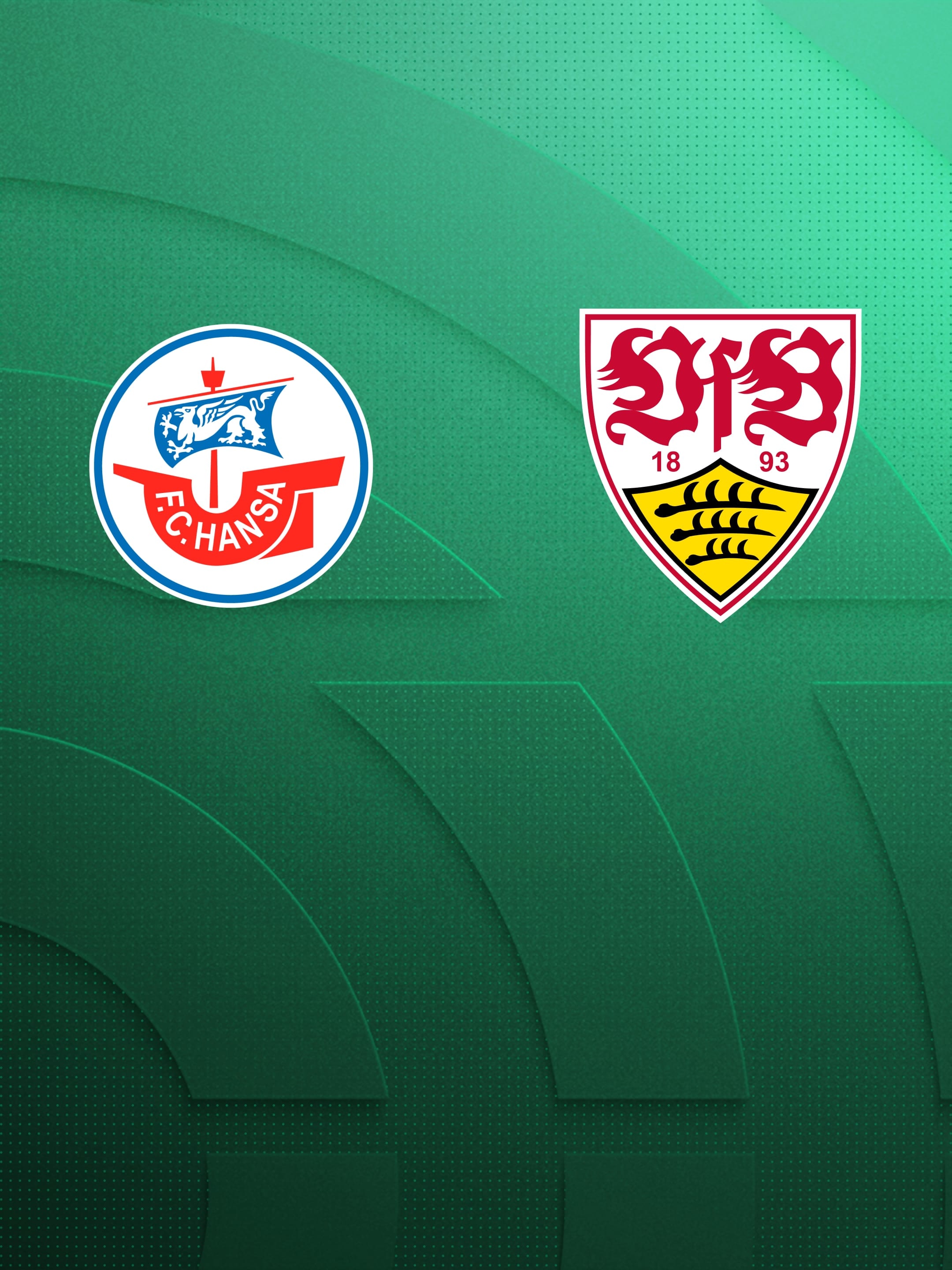 Logos von FC Hansa Rostock und VfB Stuttgart